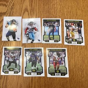 8 raiders,ravens,and titans football cards